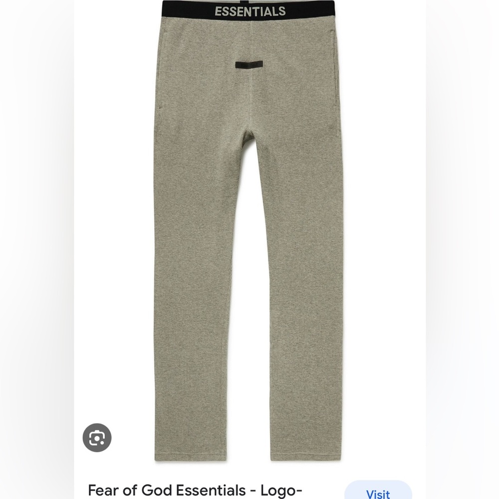 Fear of God Essentials - Logo-Appliquéd Waffle-Knit Cotton Sweatpants NWOT